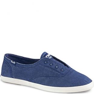 Keds - Zapatillas deportivas Chillax de mujer, sin cordones, efecto lavado., Azul (Marino), 6.5 B(M) US