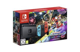 CONSOLA NINTENDO SWITCH RED BLUE + MARIO KART 8 DELUXE (CODIGO DESCARGA) ED. LIMITADA