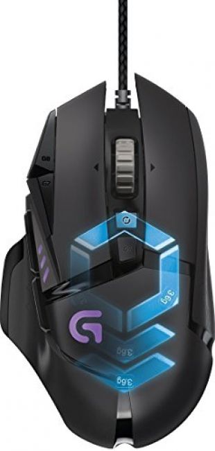 Logitech G502 - Ratón para gaming Proteus Spectrum con RGB ajustable y 11 botones programables
