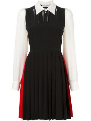 robe col chemise trompe l'oeil Sonia Rykiel