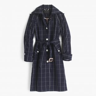 trench à carreaux J.Crew
