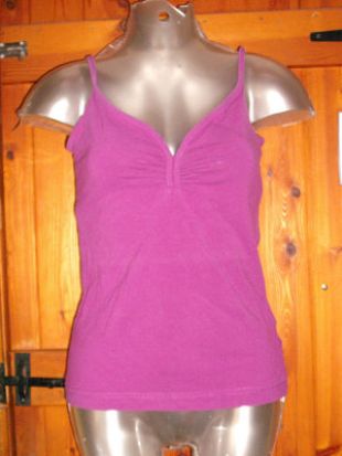 H&M Rouched Cami Tank Top Purple