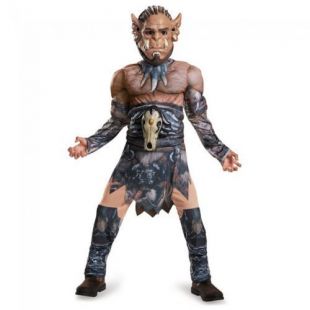 Youth Boy / Girl WARCRAFT Costume - Durotan (Muscle Torso) Sz L (Age 10-12) NEW