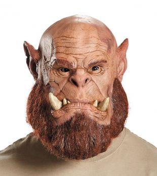 World of Warcraft Orgrim Doomhammer Deluxe Latex Mask Adult Costume Accessory