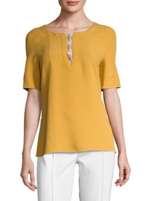 Derek Lam Split Toggle Blouse