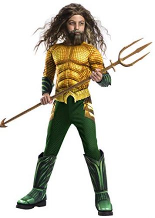 Rubie's Offizielles DC Aquaman The Movie-Kostüm für Kinder, Größe L, Alter 8-10 Jahre