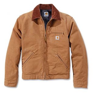 Carhartt EJ001BRN DUCK DETROIT JACKET XXL
