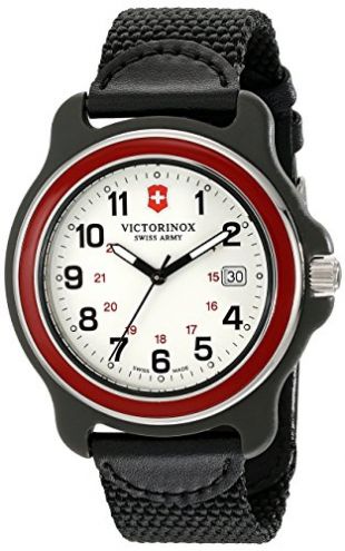Victorinox 249085 Reloj de Hombre Original XL, Suizo, de Cuarzo, con Banda de Nailon Color Negro