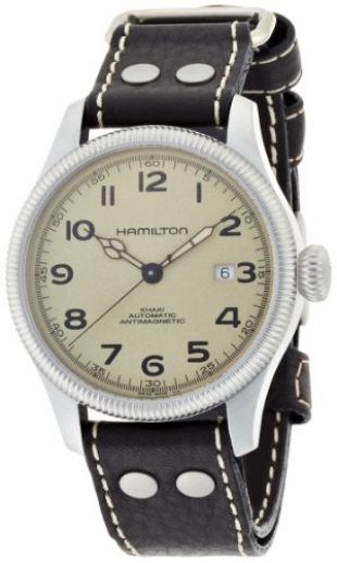 Hamilton Orologio Analogico Automatico Uomo con Cinturino in Pelle H60455593