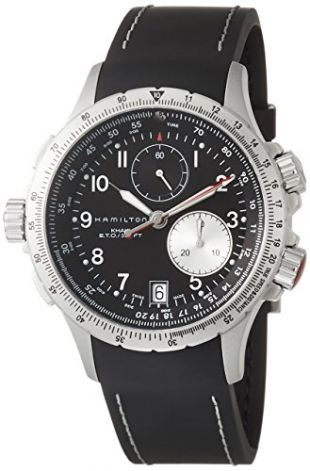Hamilton Orologio Analogico Quarzo Uomo con Cinturino in Pelle H77612333