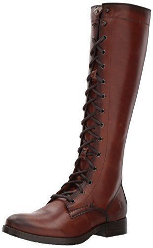 FRYE Damen Melissa, großer Schnürstiefel, braun