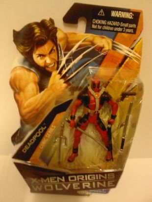 Hasbro X-Men Origins Wolverine Movie Series 3 3/4 inch Action Figure Deadpool (No Shirt with Tatoos)
