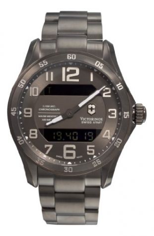 Victorinox 241300 - Reloj para Hombres, Correa de Acero Inoxidable Color Plateado