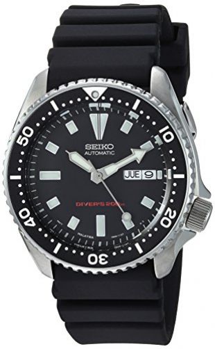Seiko SKX173 Reloj de Buceo automático de Acero Inoxidable y Poliuretano Negro para Hombre.