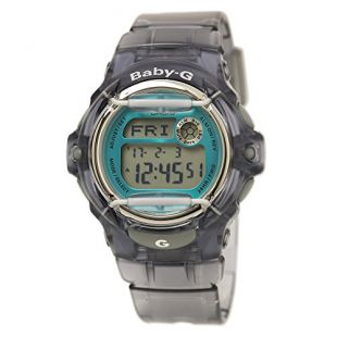 Casio Women's Baby-G BG169R-8B Clear Black Silicone Quartz Sport Watch