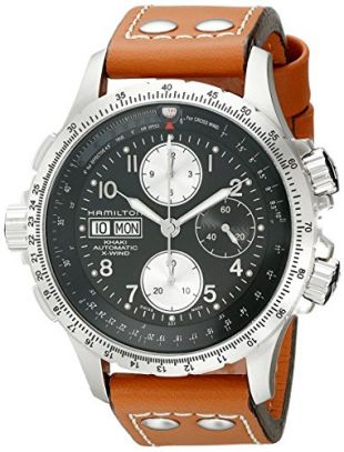Hamilton H77616533 - Reloj cronógrafo para Hombre, Color Caqui, Esfera Color Negro