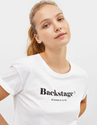 Bershka T shirt imprim Collection Join Life