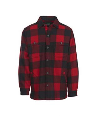 WOOLRICH 6138-Camicia Button-Down Uomo Rosso/Nero. M