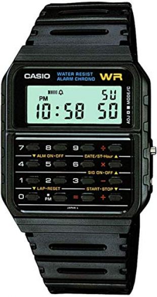 Casio Orologio Digitale Quarzo Unisex con Cinturino in Plastica CA-53W-1ER