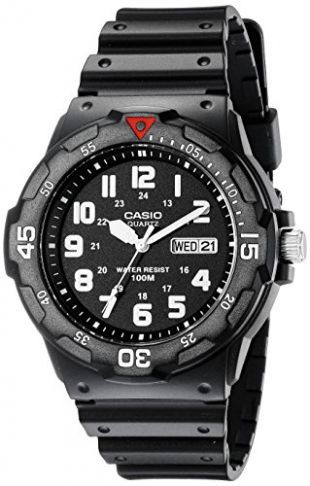 Casio MRW200H-1BV - Reloj de Pulsera Hombre, Resina, Color Negro