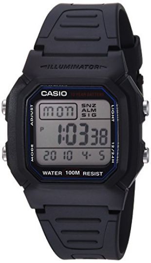 Casio Men's W800H-1AV Classic Sport Watch with Black Band