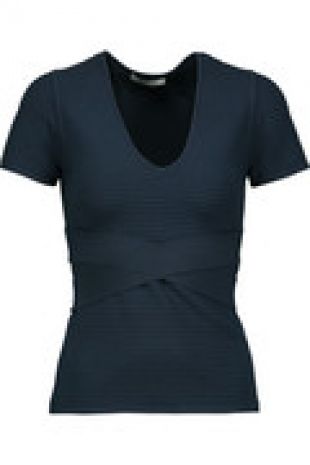 T BY ALEXANDER WANG - Ribbed stretch-knit top