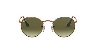 Ray-Ban Herren Rb 3447 Sonnenbrille, Shiny Medium Bronze/Green Gradient Brown, 47