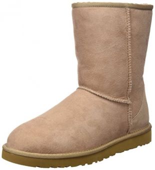 UGG Classic Short - Botas para Mujer, Color Burdeos, Talla 40