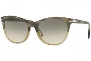 PO 3190 S 106532 Sunglasses Stripped Grey Grad Beige Opal