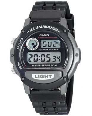 Casio W-87H-1VHEF Men's Digital Quartz Multifunction Watch with Resin Strap