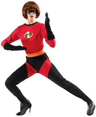 Adult Mrs Incredible Super Hero Fancy Dress Costume