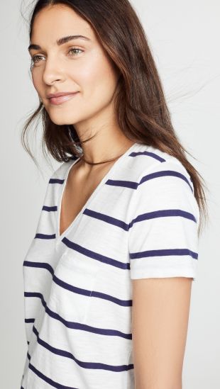 Whisper Striped Tee