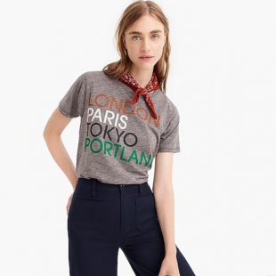 London Paris Graphic Destination TShirt