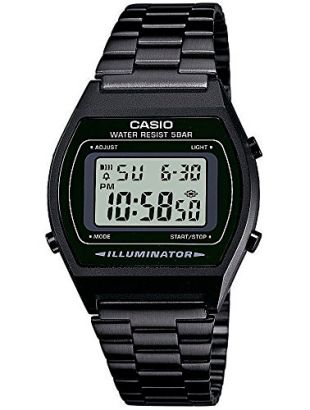 Casio Collection Retro Design Digitale Armbanduhr schwarz B640WB-1AEF