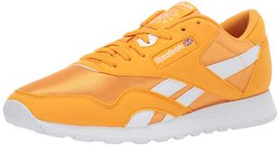 Reebok Classic Nylon Sneaker, Trek Gold/White, 9 M US