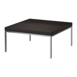 Ikea KLUBBO - Coffee table, black-brown - 78x78 cm