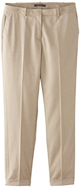 Esprit Melange Twill Pantalones, Beige (Cone Beige), W42 / L30 (ES 52) para Mujer