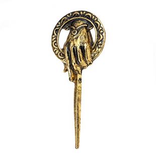 lureme Game of Thrones Ned Stark Hand of The King Pin Brooch-Antique Gold (br000034-2)