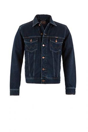 Wrangler Men's Jeans Jacket Authentic Western Jacket - Blue Black (705), XL