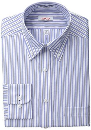 IZOD Men's Regular Fit Blue Multi Stripe