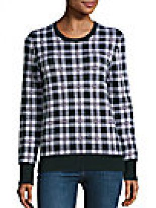 Equipment - Shane Plaid Merino Wool Sweater