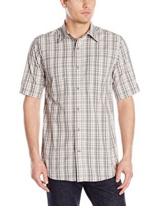 Carhartt Men's Force Mandan Plaid Short Sleeve Shirt