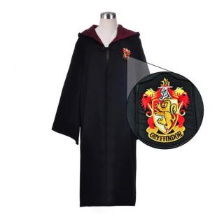 Déguisement Harry Potter Costume Robe Unisexe de Sorcier Gryffindor, Slytherin, Cosplay Cape de Hogwarts pour Adultes