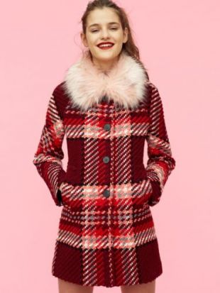 manteau à carreaux