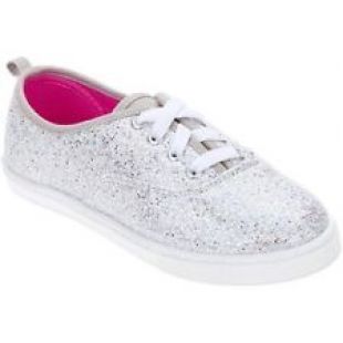 sneakers à paillettes argents