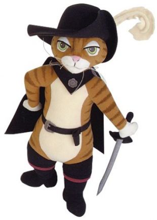 Hasbro Shrek 2 12'' Plush Puss In Boots