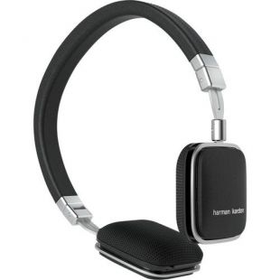 Harman/Kardon Soho Flat Foldable On-Ear Mini Headphones with 1-Button Remote and Mic for use with Android Devices - Black