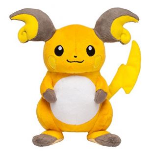 Pokemon Center Original 7 1/2 Inch Raichu OA Plush Doll
