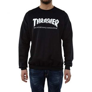 SUDADURA THRASHER MAGAZINE CREW SKATE MAG NOIR - M, negro