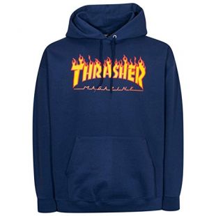 THRASHER Hombre Sudadera con Capucha Nero (Nero/Bianco) S